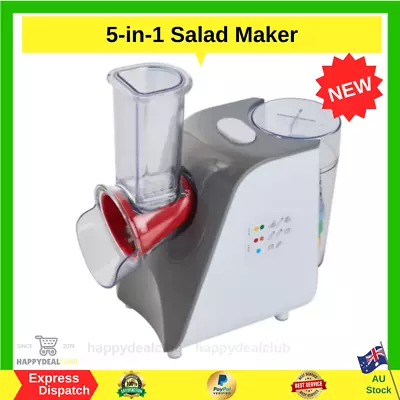 5 In 1 Electric Slicer Grater Salad Maker Food Chopper Kitchen Appliances NEW AU • $43.99