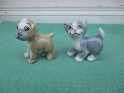 Vintage WADE BENGO AND MITZI From T.V. Pets Series - Dog & Cat - Excellent • £9.99