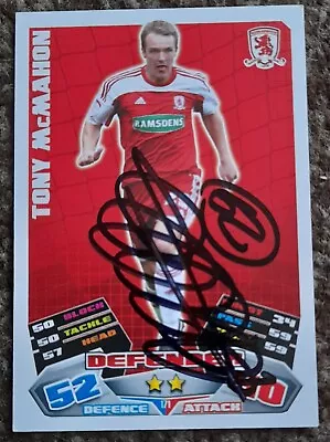 MIDDLESBROUGH Seb Hines Signed Match Attax Card • £2