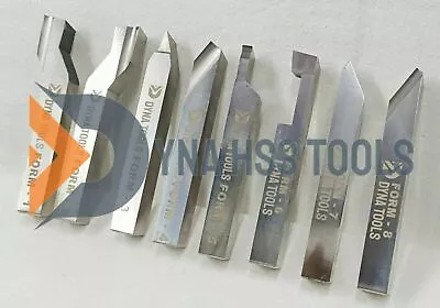 10mm X 100mm HSS Ground Lathe Pre Form Tools Set Of 8 Pieces Myford Boxford NEW • $153.15