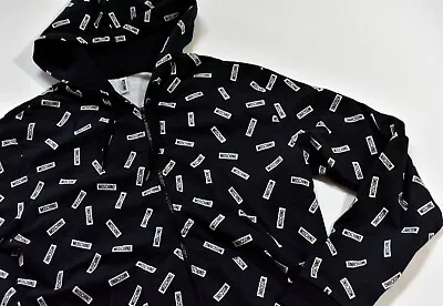 Moschino Hoodie Men's Size XL Black Monogram Full Zip • $95