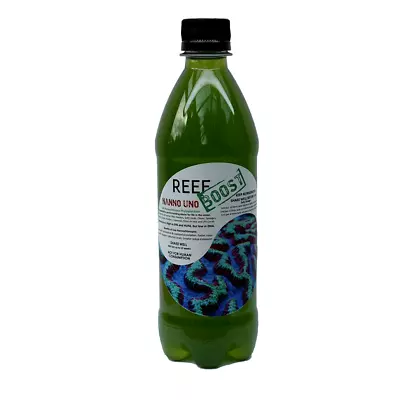 ReefBoost 500ml LIVE Nannochloropsis Phytoplankton Marine Coral Phyto LPS SPS • £13.25