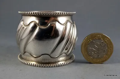 Victorian Sterling Silver Napkin Ring - J N Mappin London 1893 - 38.5 Grams • $55.95