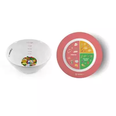 Bariatric Portion Control Plate & Bowl Set By BariatricPal • $19.98