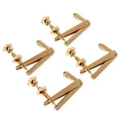 Violin Parts - Gold Fine Tuners W Gold Screws 4pcs String Adjuster • $8.99