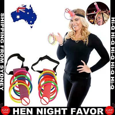 Bachelorette Dick Willy Penis Hoopla Toss Ring Game Hens Party Hen Night Prop AU • $5.99