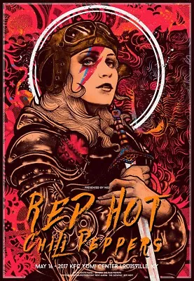 $45 • Buy The Red Hot Chili Peppers 2017 Concert Poster RARE
