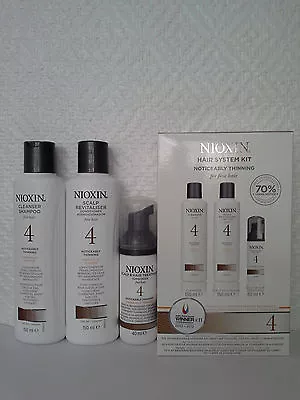 Nioxin Hair System Kit 4 Noticeably Thinning (for Fine Hair) • $64.77