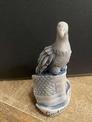 Limited Edition Georgia Marble Eagle With Flag God Bless America 853/3000 • $9.99