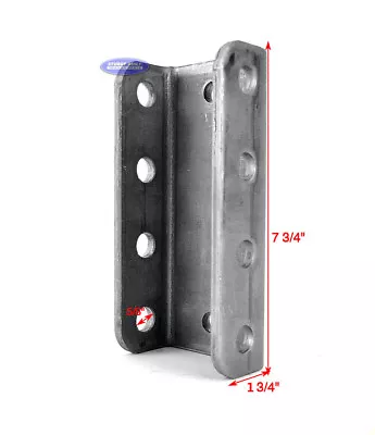 Trailer Adjustable Coupler Channel Mount Bracket 8 Hole Pintle Military Hitch • $39.22