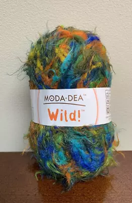 Moda Dea Wild Yarn Skein Made In Italy Color Funky 9975 Yarn Nylon Variegated • $6.55