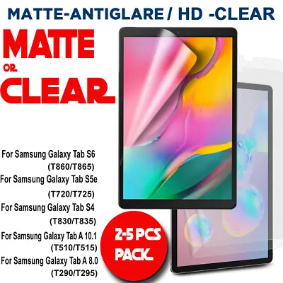 Matte/Clear Screen Protector For Samsung Galaxy Tab S6 10.5 A 8.0 10.1 2019 S5e  • $11.99