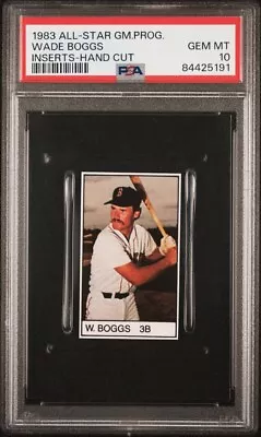 1983 Wade Boggs RC PSA 10 Rare LOW POP All-Star Game Insert Rookie Card GEM MINT • $295