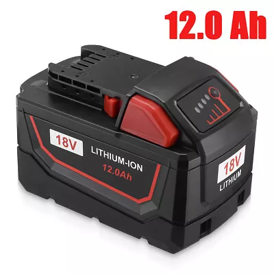 FOR Milwaukee For M18 12Ah HD High Output Lithium Battery 48-11-1812 48-11-1890 • $50.99