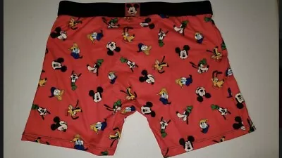 MENS CRAZY BOXER DISNEY Mickey Mouse Donald Duck Goofy XL Large Medium 0502A • $18.95