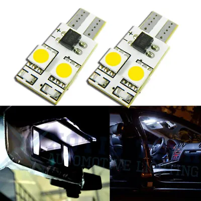 No Error White LED T10 168 W5W Interior Map Dome Trunk License Plate Light Bulbs • $6.92