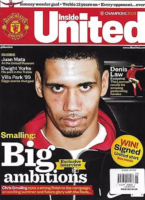 Inside United Soccer Magazine Chris Smalling Denis Law Juan Mata Dwight Yorke • £16.36