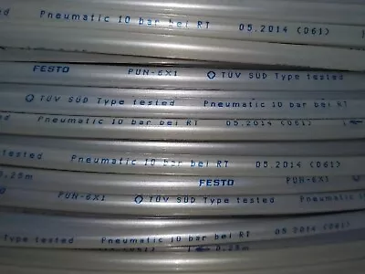 $28 • Buy Festo PUN-6X1-SI - 50m Length - 6mm OD Pneumatic Tubing