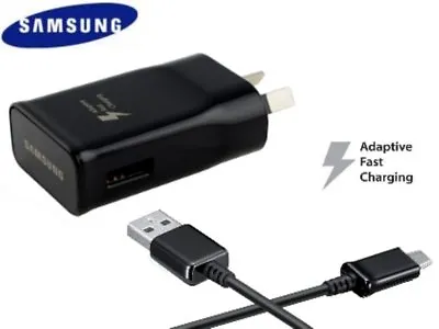 Original Samsung Fast Charge Travel AC Wall Charger For Samsung S8 / S8+ (black) • $6.49