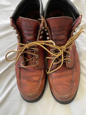 Red Wing Work Boots-Vintage-Made In USA-Leather-11E • $74