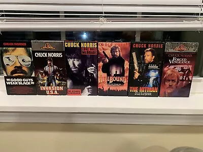 Chuck Norris Classic Action & Adventure Martial Arts VHS Cassette Movie Lot • $10