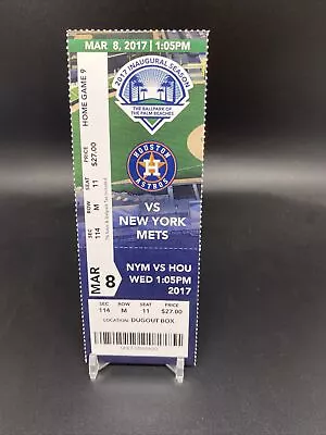 2017 Pete Alonso Pro Mets DEBUT Ticket 1st Spring Game Florida Pre MLB 2018 🎟️ • $20