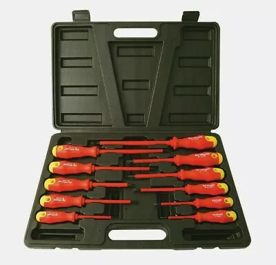£17.99 • Buy 11pc Electricians Fully Insulated Screwdriver Set Tool Kit Electrical Diy Tools 