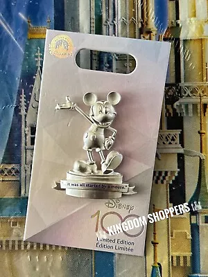 2023 Disney Parks 100 Years Of Wonder Mickey Started By A Mouse Statue LE Pin • $99.95