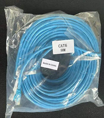 50m High Quality RJ45 Cat6 Ethernet Network Patch Lead LAN Cable 100M/1000Mbps • $19.90