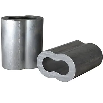 25 Aluminum Swage Sleeves For Wire Rope Cable 3/8 . • $21.65