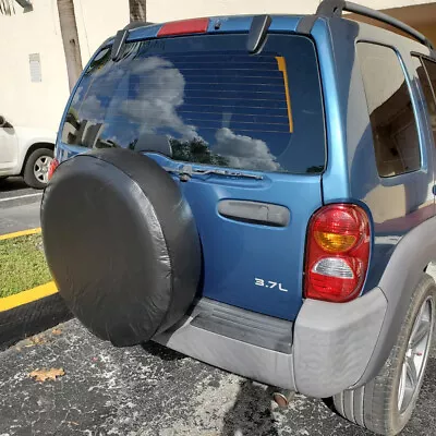 For Jeep Liberty 2003 2004 2006 2007 15  Spare Tire Tyre Wheel Cover Black Vinyl • $25.69