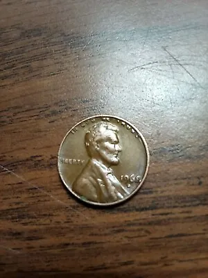 1968 D Lincoln Penny With Error On Top Rim And  L  In Liberty On Edge. • $300