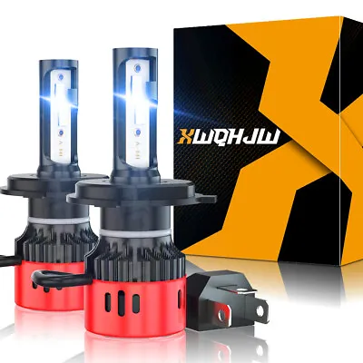 H4 9003 LED Headlight Bulbs Car & Truck Parts High&Low Dual Beam Kit 6000K White • $34.99