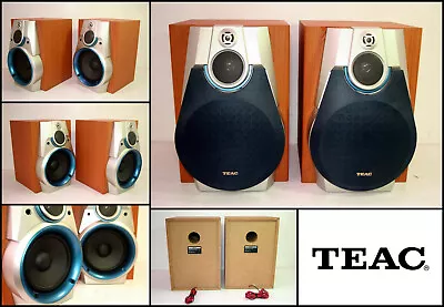 TEAC Large 3 Way Wooden Bookshelf Speakers (60W) • $40