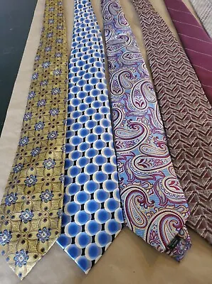 Lots Of Vintage Men's Ties Pierre Chroma YSL Paco Structure Salvatore JoS.A.Bank • $45
