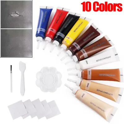 Vinyl And Leather Repair Kit Leather Paint For Couches Furniture Scratch Tears • $16.63