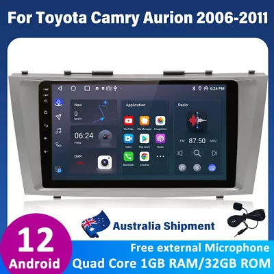 9  Head Unit Car Radio 1G+32G GPS Navi WIFI BT DAB For Toyota Aurion Camry 2006 • $139.99