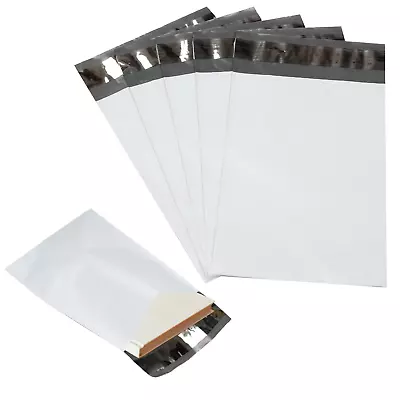 Poly Mailers Shipping Envelopes Self Sealing White Plastic Mailing Bags Any Size • $5.78