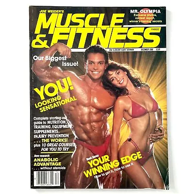 Joe Weider's Muscle & Fitness Magazine December 1988 Rich Gaspari Bodybuilding • $17.95