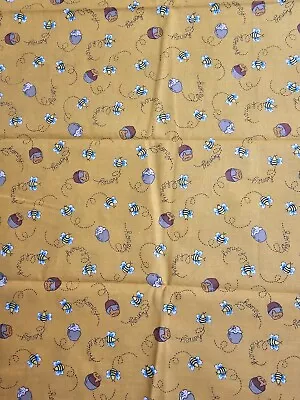 Marcus Brothers Colorful Sewing Quilting Honey & Bees Fabric 1/2 Yard • $2.99
