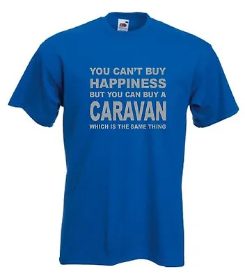 Happiness Caravan T-Shirt Glamping TShirt Camping T Shirt Funny T Shirt • £10.99