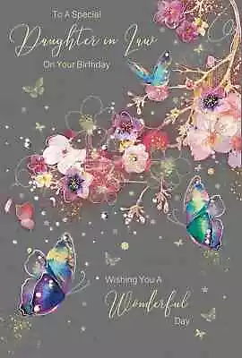 Special Daughter-In-Law Birthday Card Female - Foil Quality Party Cherry Orchard • £3.70