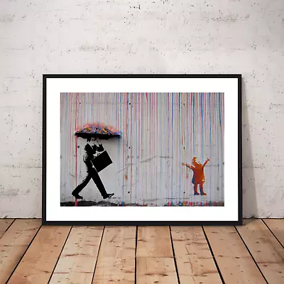 Banksy Wall Art Poster Print Picture Gift Home Bedroom A4 A3. • £3.99