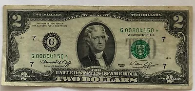 1976 Two Dollars Bill Star Note Chicago • $9.90