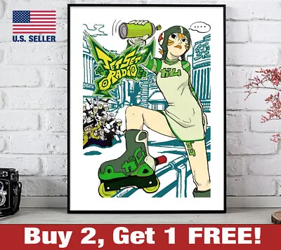 Jet Set Radio Poster 18  X 24  Print Game Room Wall Art Jet Grind 1 • $23.04