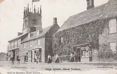 N England Oxfordshire Old Postcard English Hook Norton High Street • £2.69