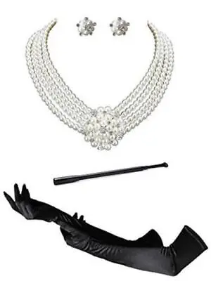 $32.36 • Buy Audrey Hepburn Holly Golightly Breakfast At Tiffanys Costumeccessory Necklace  