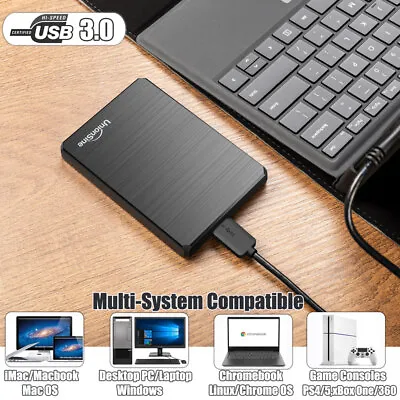 Portable External USB 3.0 Hard Drive Storage HDD Xbox One PS4 PS5 Gaming Drive • £41.99