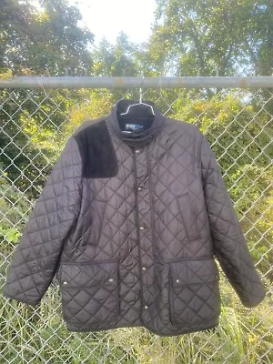 VTG Polo RALPH LAUREN Quilted SHOOTING Hunting FIELD Coat JACKET - Size XL • $70