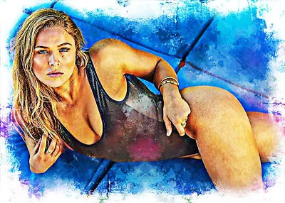 2022 Ronda Rousey Mma/wwe 1/1 Masterpiece Art Sketch Card Artist Signed • $75